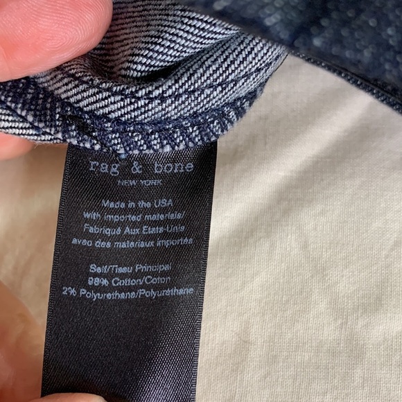 Rag & Bone Side Zip Cropped Jeans - Picture 5 of 5